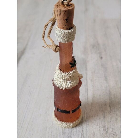 Santa message bottle mistletoe candy cane ornament Xmas - Picture 6 of 6